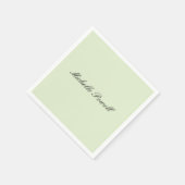 Lichte Pastelkleur Moderne Script Trend Servet (Hoek)