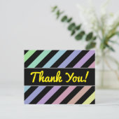 Lichte Pastelkleuren & het Zwarte Patroon van Briefkaart (Staand voorkant)