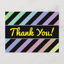 Lichte Pastelkleuren & het Zwarte Patroon van Briefkaart