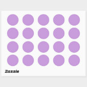 Lichte pastellavendel ronde Sticker (Vel)
