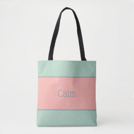 Lichte pastels, zachte perzik en Oerwouden mist Tote Bag
