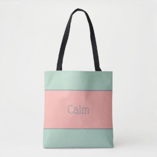 Lichte pastels, zachte perzik en Oerwouden mist Tote Bag
