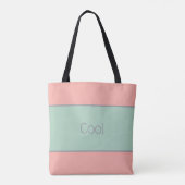 Lichte pastels, zachte perzik en Oerwouden mist Tote Bag (Achterkant)
