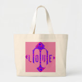 LICHTE PINK MANDALA GROTE CANVAS TAS (Voorkant)
