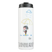 Lichte plastic waterfles thermosbeker (Voorkant)