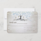 Lichte poeder Blauwe Harde Blauwe Blauwe Boom Bron RSVP Kaartje (Voorkant)