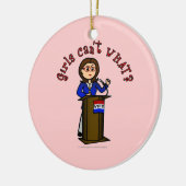 Lichte politicus keramisch ornament (Links)