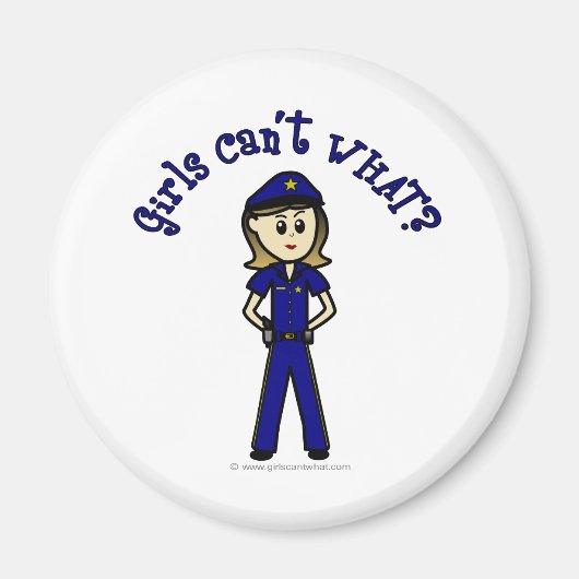 Lichte politieman magneet (Voorkant)