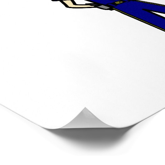 Lichte politieman poster (Hoek)