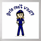 Lichte politieman poster (Voorkant)