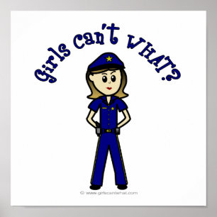 Lichte politieman poster