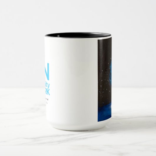 Lichte post in de winter mok (Midden)