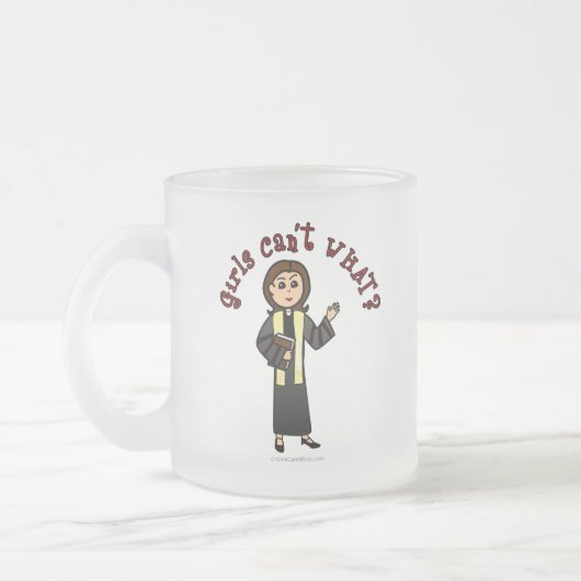 Lichte predikant matglas koffiemok (Links)