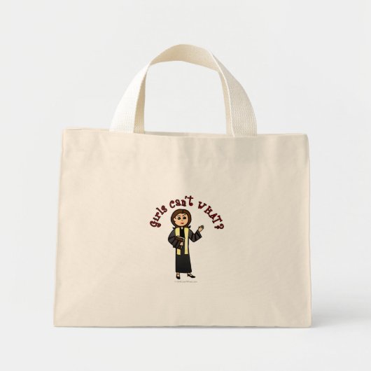 Lichte predikant mini tote bag (Voorkant)