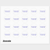Lichte rand ronde sticker (Vel)