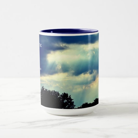 Lichte Rays-keramische Mok (Midden)