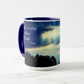 Lichte Rays-keramische Mok (Voorkant links)