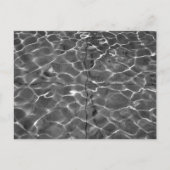 Lichte reflecties op water: zwart en wit briefkaart (Voorkant)