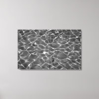Lichte reflecties op water: zwart en wit
