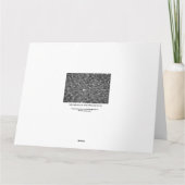 Lichte reflecties op water: zwart en wit kaart (Achterkant)