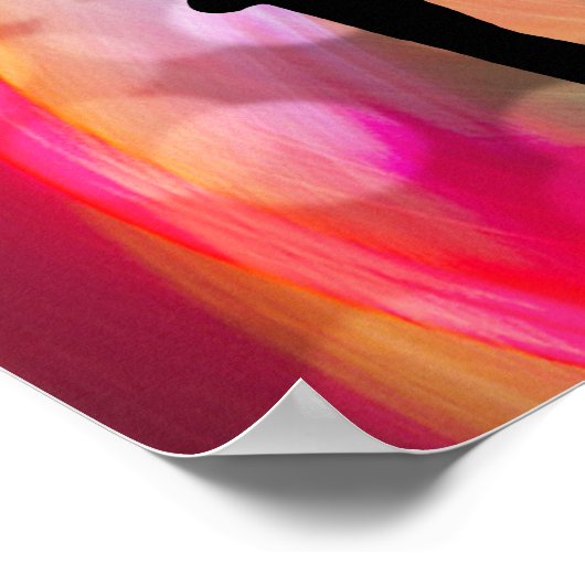 Lichte regenboog met Cheerleader Poster (Hoek)