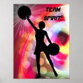 Lichte regenboog met Cheerleader Poster (Voorkant)