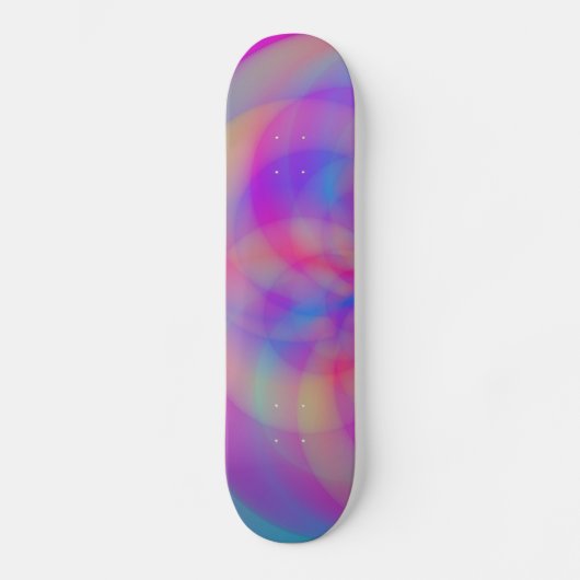 Lichte regenboog persoonlijk skateboard (Voorkant)