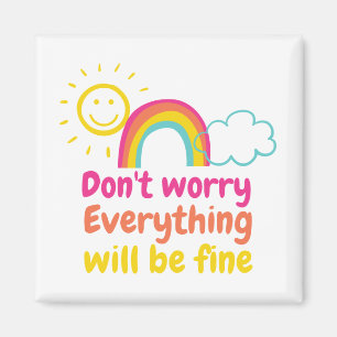 Lichte regenboog, zon en wolken magneet