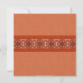 Lichte rode brocade Hindu bruiloft Kaart (Achterkant)