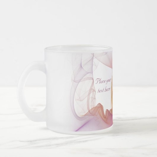 Lichte roker matglas koffiemok (Links)