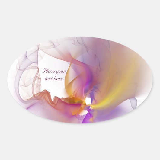 Lichte roker ovale sticker (Voorkant)