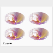 Lichte roker ovale sticker (Vel)