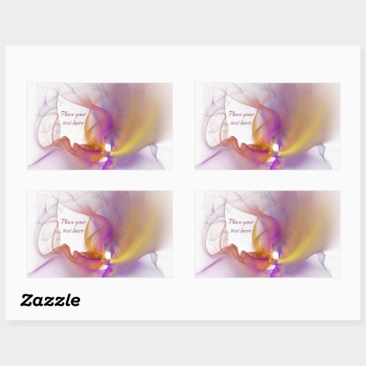 Lichte roker rechthoekige sticker (Vel)