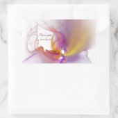 Lichte roker rechthoekige sticker (Tas)