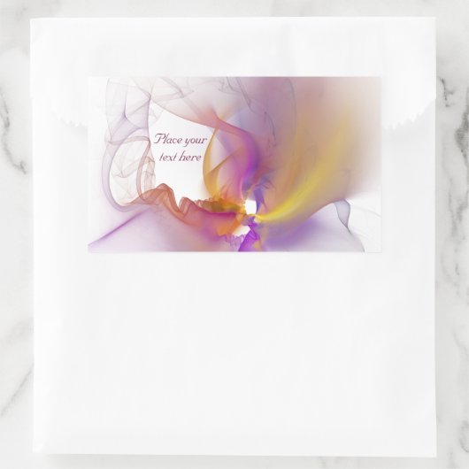 Lichte roker rechthoekige sticker (Tas)