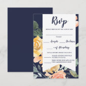 Lichte Romantiek RSVP Kaartje (Voorkant / Achterkant)