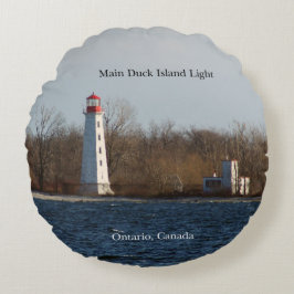 Lichte rondkussen op Duck Island Rond Kussen