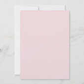 Lichte Roze Bloeiende Bruiloft Kaart (Achterkant)