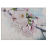 Lichte roze Cherry Blossom Snijplank (Voorkant)
