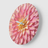Lichte Roze Dahlia Bloem Grote Klok (Hoek)