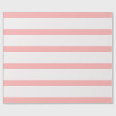 Lichte roze en crème potlood strepen cadeaupapier (Vlak)