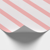 Lichte roze en crème potlood strepen cadeaupapier (Hoek)
