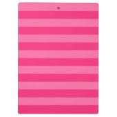 Lichte roze en hete roze strepen klembord (Achterkant)