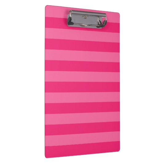 Lichte roze en hete roze strepen klembord (Rechts)