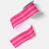 Lichte roze en hete roze strepen satijnen lint (Achterkant)