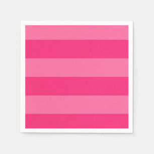Lichte roze en hete roze strepen servet