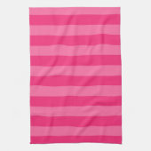 Lichte roze en hete roze strepen theedoek (Verticaal)