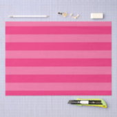 Lichte roze en hete roze strepen tissuepapier (Craft)