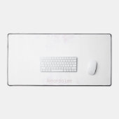 Lichte Roze Grunge-effect op Wit met Naam Bureaumat (Keyboard & Muis)