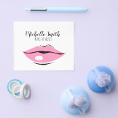 Lichte roze lippen ontwerp Make-up artist Flyer (Enkel)